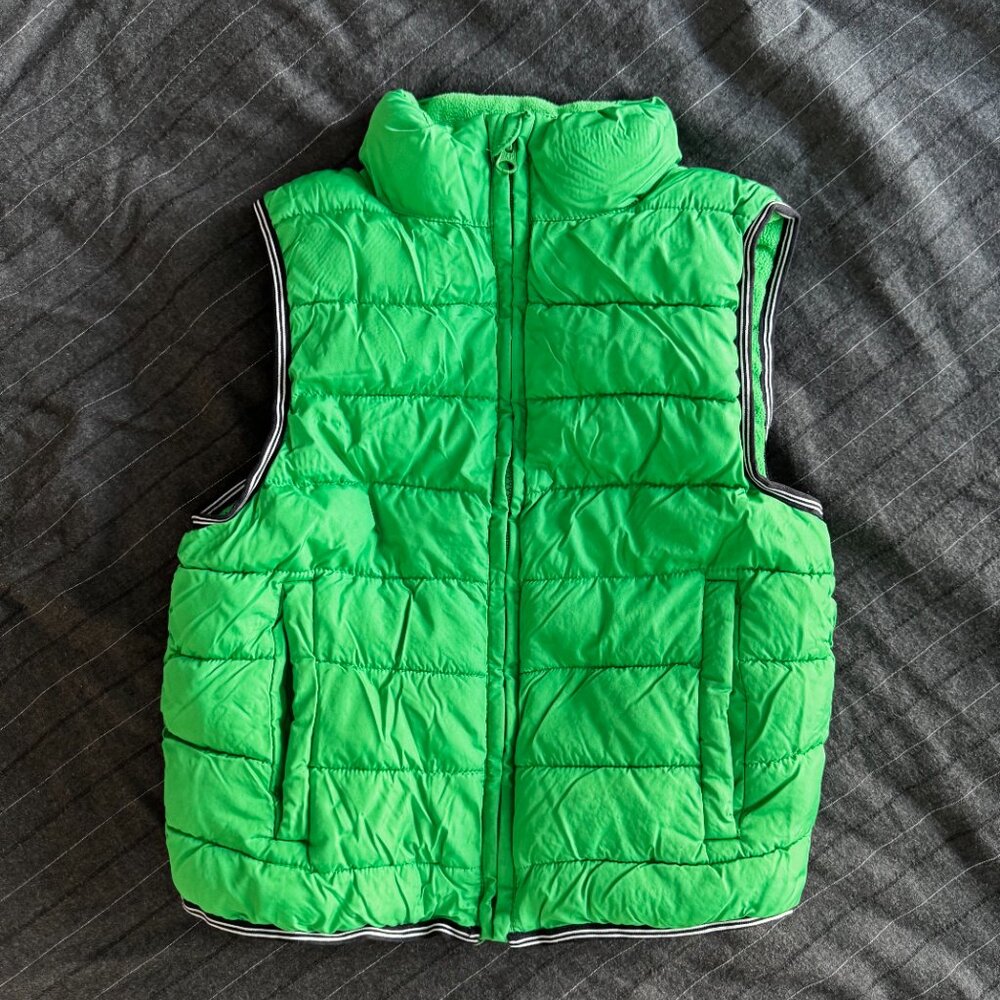 Gap Kids Green Puffer Vest Size Medium